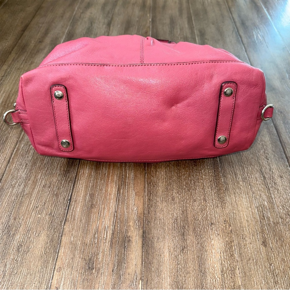 Coach Y2K Baguette Shoulder Bag Purse Pink Leather 90s - Picture 9 of 16